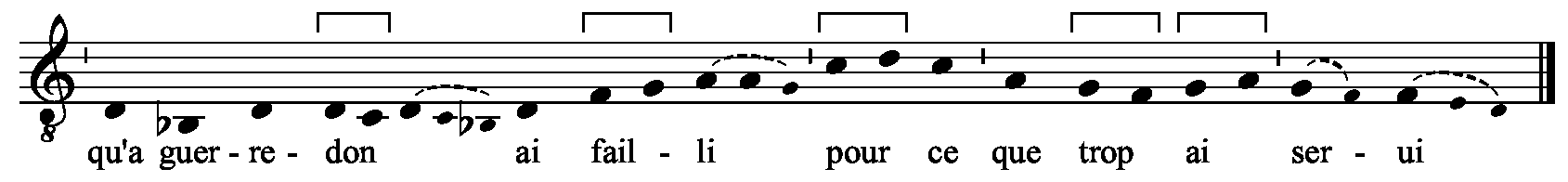 Refrain musical notation